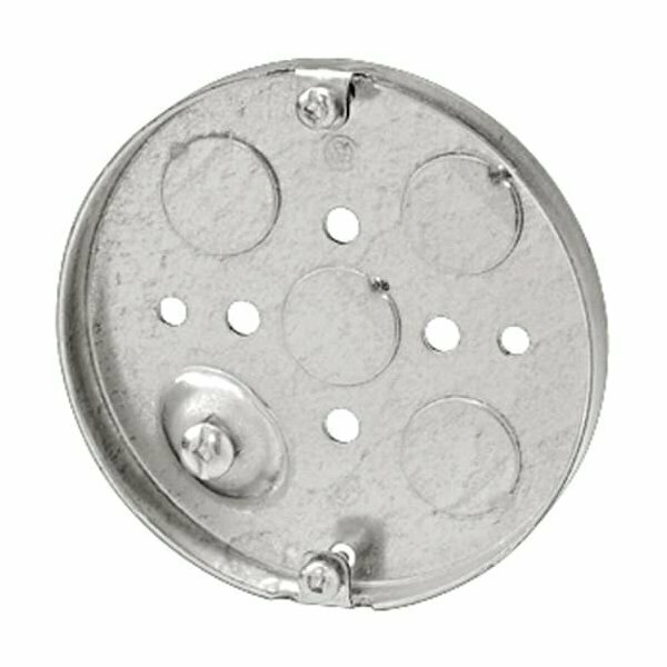 Steel City Electrical Box Cover, Round Box, Round, Steel 56111-30